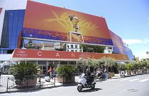 This May 13, 2019 file photo shows a view of the Palais des festivals during the 72nd international film festival, Cannes, southern France.