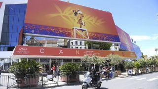 This May 13, 2019 file photo shows a view of the Palais des festivals during the 72nd international film festival, Cannes, southern France.