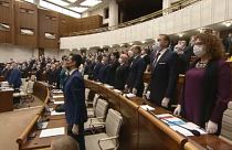 Covid19: megalakult az új szlovák parlament, védőmaszkban és gumikesztyűben