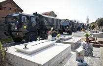 Militär-Lkw in Ferrara (Archiv)