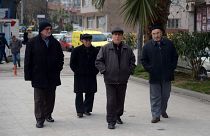 Sinop'ta yürüyüş yapan yaşlılar