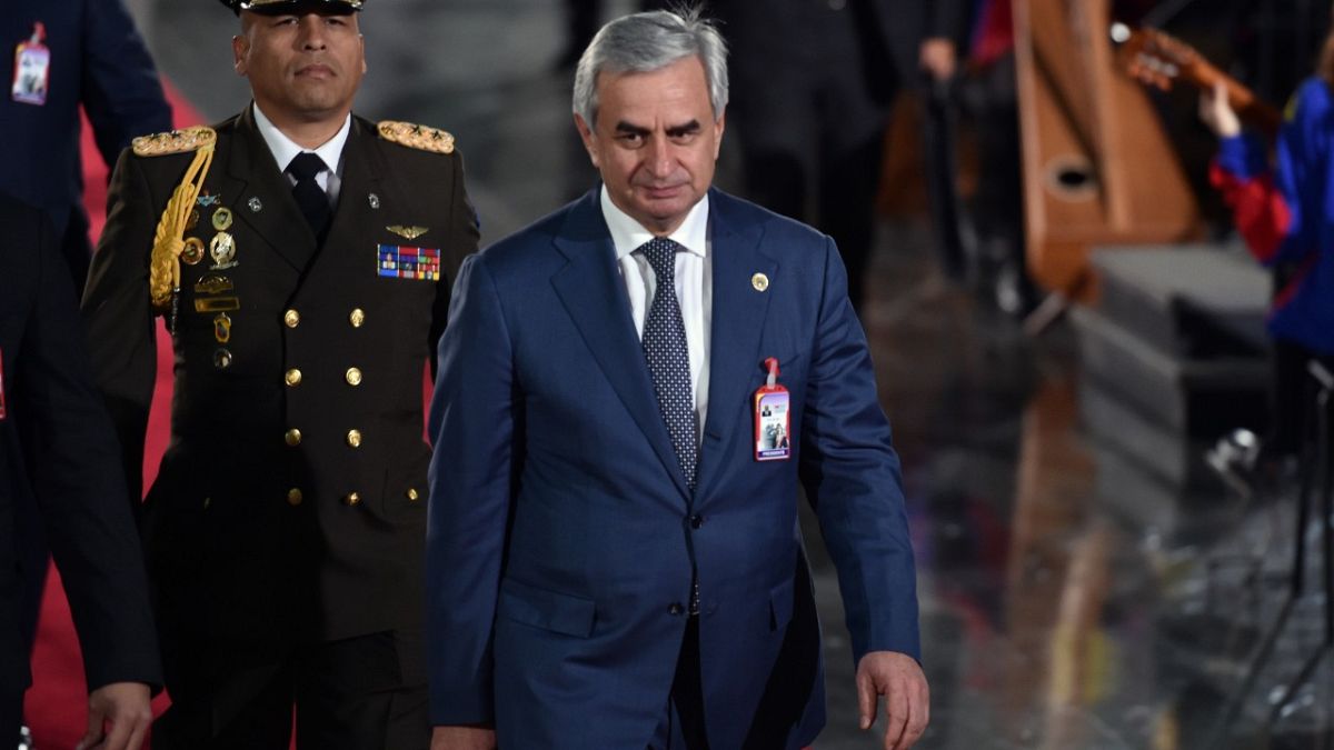 The President of the Autonomous Republic of Abkhazia, Raul Khadzhimba, in Caracas, Januray, 10, 2019.