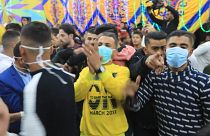 Palestinians in Gaza celebrate a dancing wedding despite coronavirus