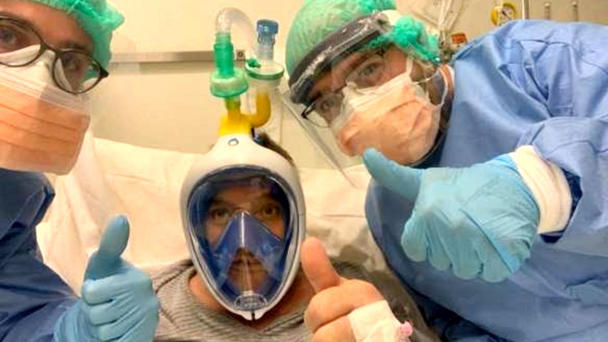 İtalyan mühendisler dalış maskesini solunum cihazına dönüştürdü; proje internetten indirilebilir