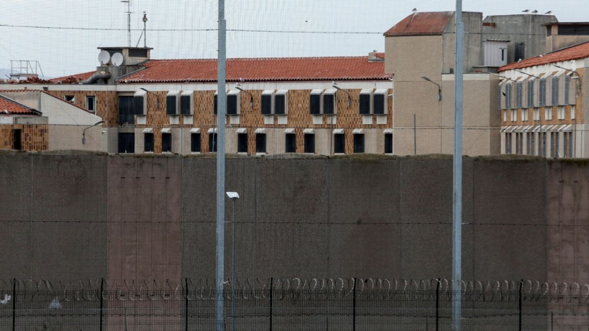 Perpignan's prison on the first day of a strict lockdown in France to stop the spreading of COVID-19, March 17,2020