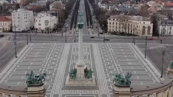 Drónfelvételek az üres Budapestről Drónfelvételek az üres Budapestről