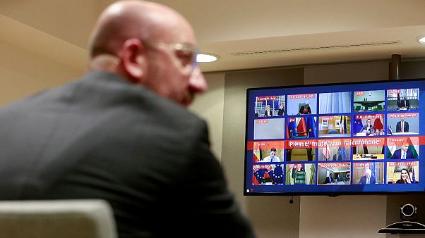 Charles Michel presidiu a um tenso Conselho Europeu por videoconferência Charles Michel presidiu a um tenso Conselho Europeu por videoconferência