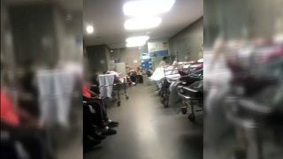 Cenário de guerra no hospital de Albacete