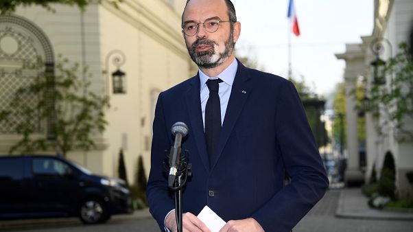 Allocution du Premier ministre français Edouard Philippe devant le ministère de l'Intérieur, à Paris, le 27 mars 2020 Allocution du Premier ministre français Edouard Philippe devant le ministère de l'Intérieur, à Paris, le 27 mars 2020