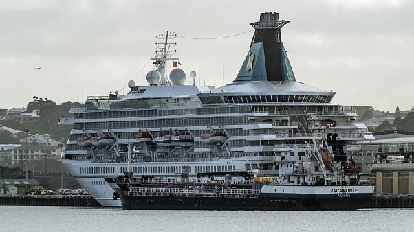 Cruise ship MV Artania is berthed at the port of Fremantle Cruise ship MV Artania is berthed at the port of Fremantle