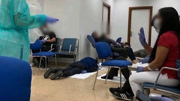 İspanya'nın başkenti Madrid'deki Severo Ochoa Hastanesi İspanya'nın başkenti Madrid'deki Severo Ochoa Hastanesi