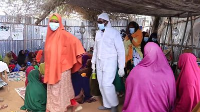 ترس آواره‌گان از شیوع ویروس کرونا در اردوگاهی در سومالی