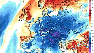 Anomalía de temperaturas respecto a la media para la época del año