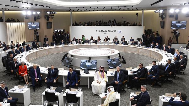 Japonya Osaka'da yapılan son G20 Zirvesi'nden bir kare Japonya Osaka'da yapılan son G20 Zirvesi'nden bir kare