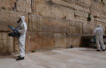 Jerusalem: Klagemauer desinfiziert