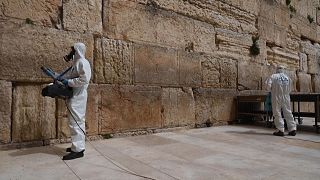 Jerusalem: Klagemauer desinfiziert