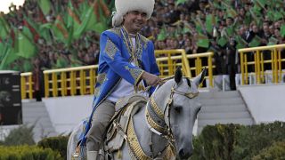 Turkmenistans Präsident Gurbanguli Berdymukhamedov im Jahr 2011