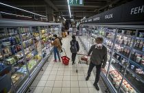 Ein CBA-Supermarkt in Budapest im Jahr 2020