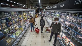 Ein CBA-Supermarkt in Budapest im Jahr 2020