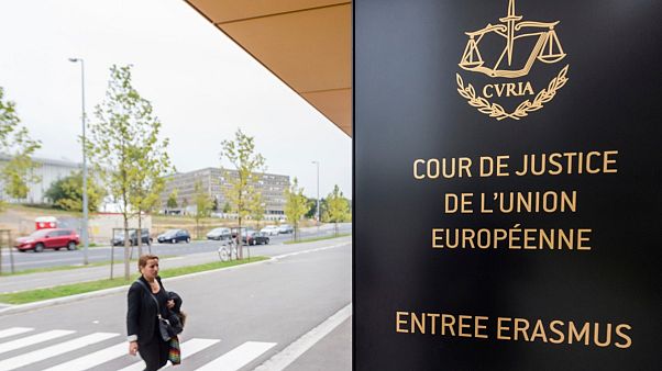 Entrada do Tribunal de Justiça da União Europeia, no Luxemburgo Entrada do Tribunal de Justiça da União Europeia, no Luxemburgo