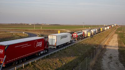 Truck traffic wait times down, but room for improvement