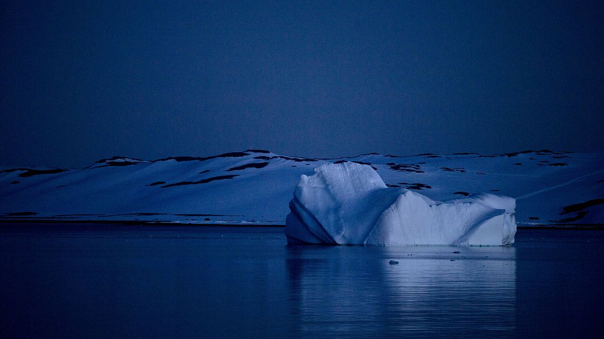 Antarktika'nın Güney Shetland takımadasında yüzen bir buzdağı (2015 arşiv) 