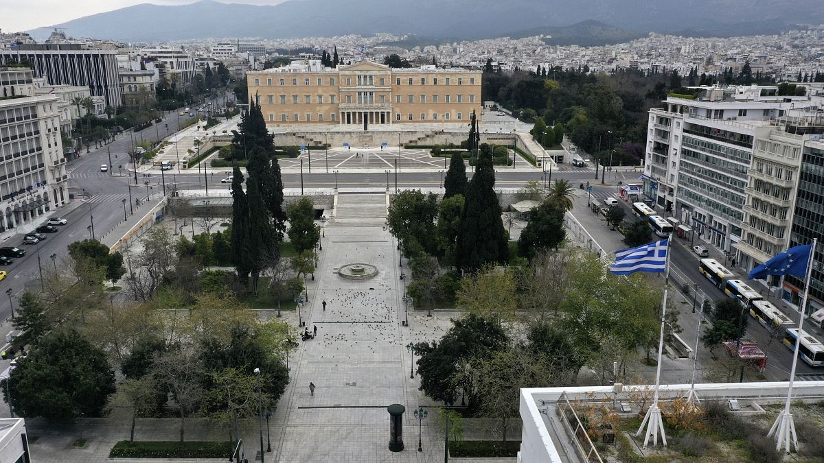 Virus Outbreak Greece Empty Athens Photo Gallery
