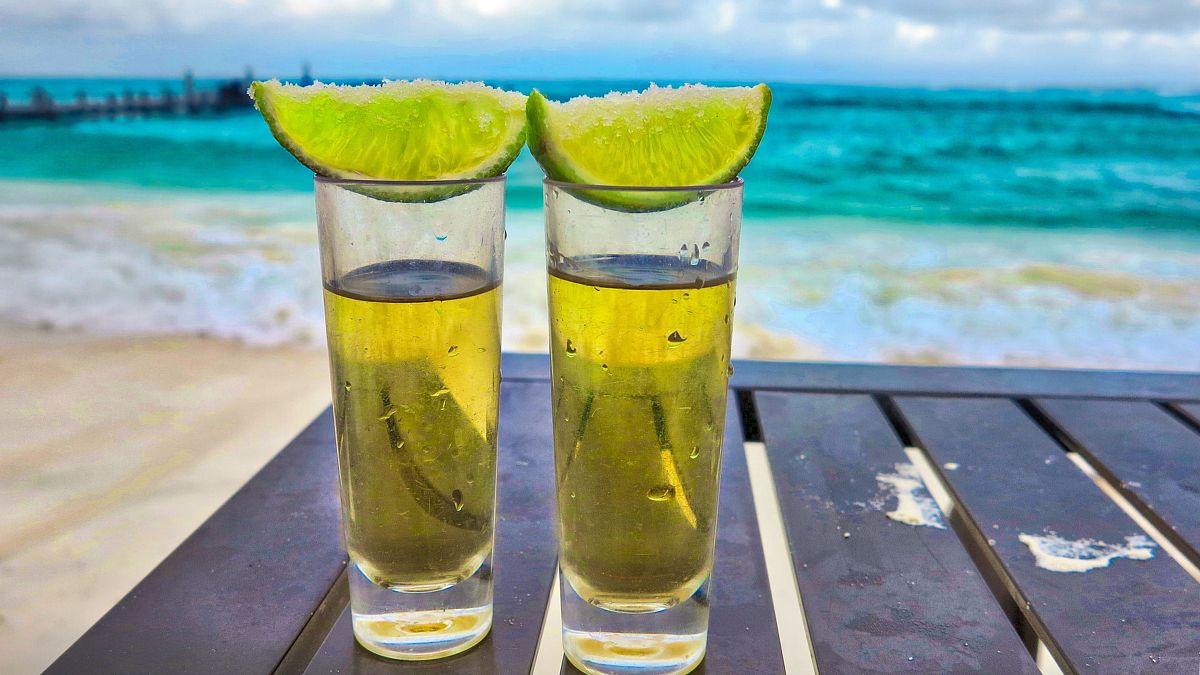Tequila on the beach