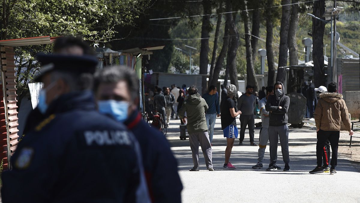 Virus Outbreak Greece Migrants