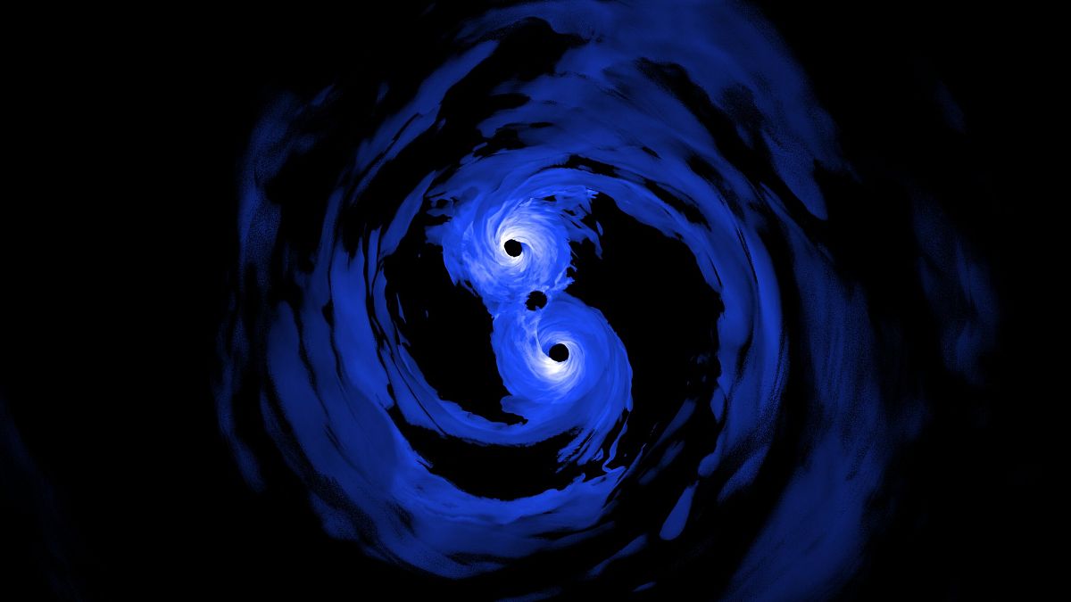 NASA tarafından oluşturulan kara delik simülasyonu.