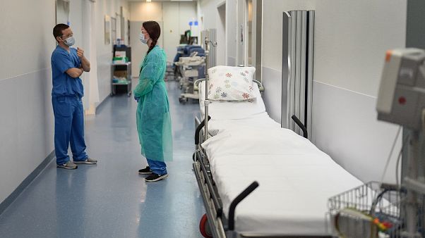 Hospital in Neuchatel on March 25, 2020, Hospital in Neuchatel on March 25, 2020,