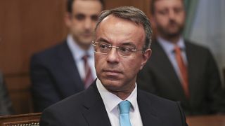 Greek Finance Minister Christos Staikouras,