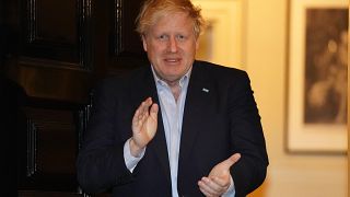 Archives : le Premier ministre britannique, Boris Johnson, au 10 Downing Street le 2 avril 2020.