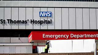 L'hôpital St Thomas, où le Premier ministre britannique Boris Johnson se trouve en soins intensifs, le 7 avril 2020.