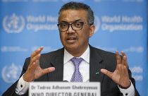 File Photo: Tedros Adhanom Ghebreyesus, Director General of the World Health Organization speaks during a news conference on updates regarding COVID-19
