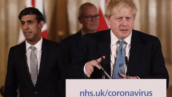 Boris Johnson am 17. März Boris Johnson am 17. März