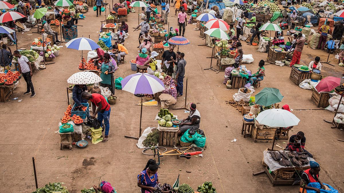 سوق ناكاسيرو في كمبالا، أوغندا