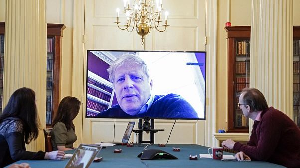 picture released by 10 Downing Street, the office of the British prime minister on March 28 picture released by 10 Downing Street, the office of the British prime minister on March 28