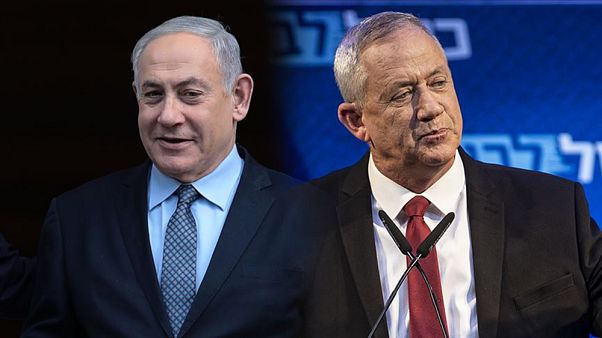 İsrail Başbakanı Netanyahu, rakibi Mavi Beyaz İttifakı lideri Gantz İsrail Başbakanı Netanyahu, rakibi Mavi Beyaz İttifakı lideri Gantz