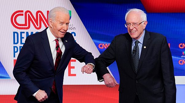Joe Biden ve Bernie Sanders Joe Biden ve Bernie Sanders