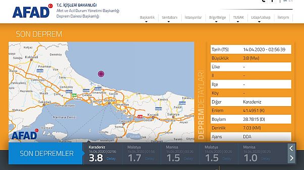 İstanbul'da 4,1 büyüklüğünde deprem meydana geldi İstanbul'da 4,1 büyüklüğünde deprem meydana geldi