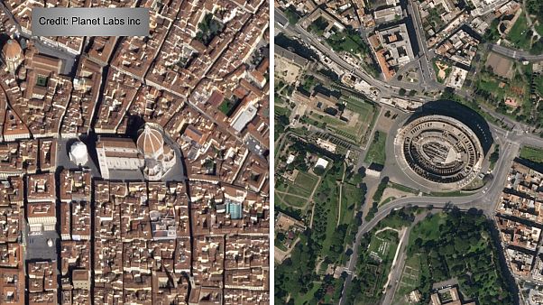 Coronavirus, le FOTO satellitari dei siti turistici prima/dopo le misure di contenimento Coronavirus, le FOTO satellitari dei siti turistici prima/dopo le misure di contenimento