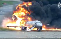 Dramatic video of deadly Sheremetyevo plane fire