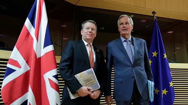 David Frost ve Michel Barnier David Frost ve Michel Barnier