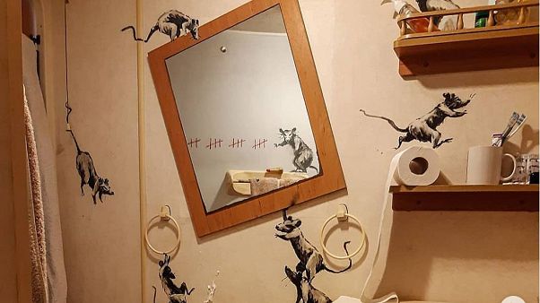 Banksy'nin yeni çalışması Banksy'nin yeni çalışması