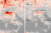 Air pollution plummets by more than 45% in major European cities