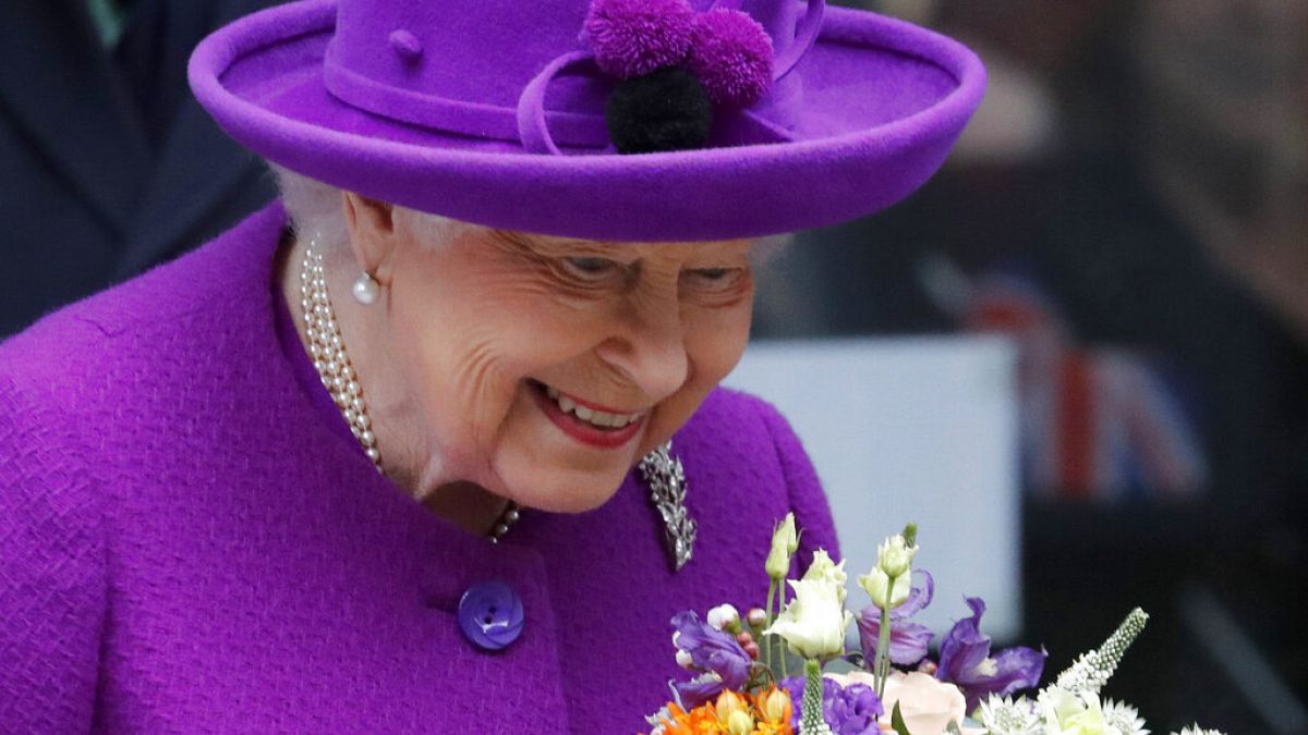 II. Erzsébet brit uralkodó 2020 februárjában