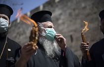 El Fuego Sagrado de Jerusalén se queda sin peregrinos por el Covid-19
