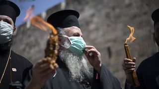 El Fuego Sagrado de Jerusalén se queda sin peregrinos por el Covid-19