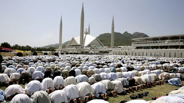 Pakistan'ın başkenti İslamabad'daki Faysal Camisi Pakistan'ın başkenti İslamabad'daki Faysal Camisi